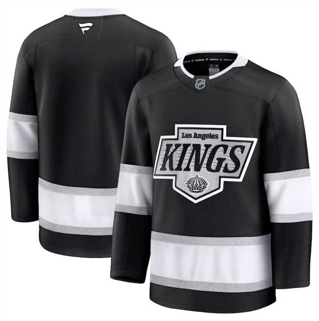 Mens Los Angeles Kings Custom Black 2024-25 Home Stitched Hockey Jersey